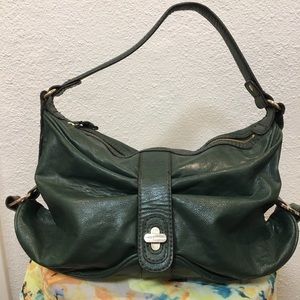 Dana Buchman Forest Green Leather & Sophisticated